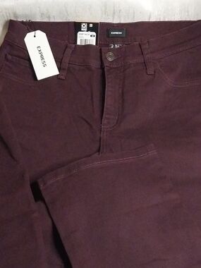 Express Women's Bootcut Jeans in Plum Sz 12